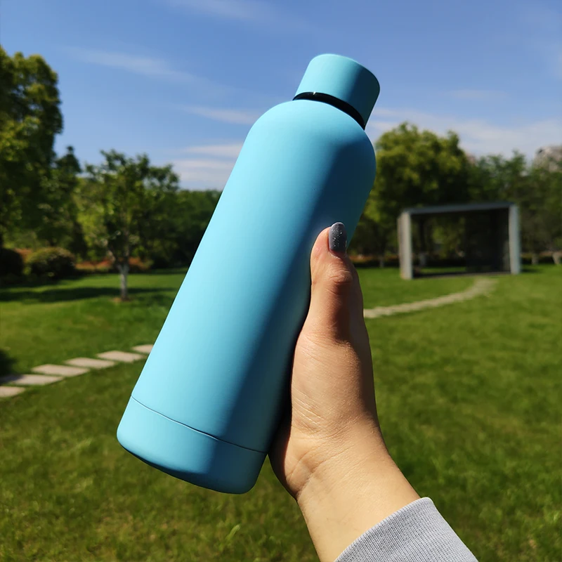 

Mikenda wholesale laser engraved double wall vacuum flask insulated stainless steel sport water bottle, Custom pantone color