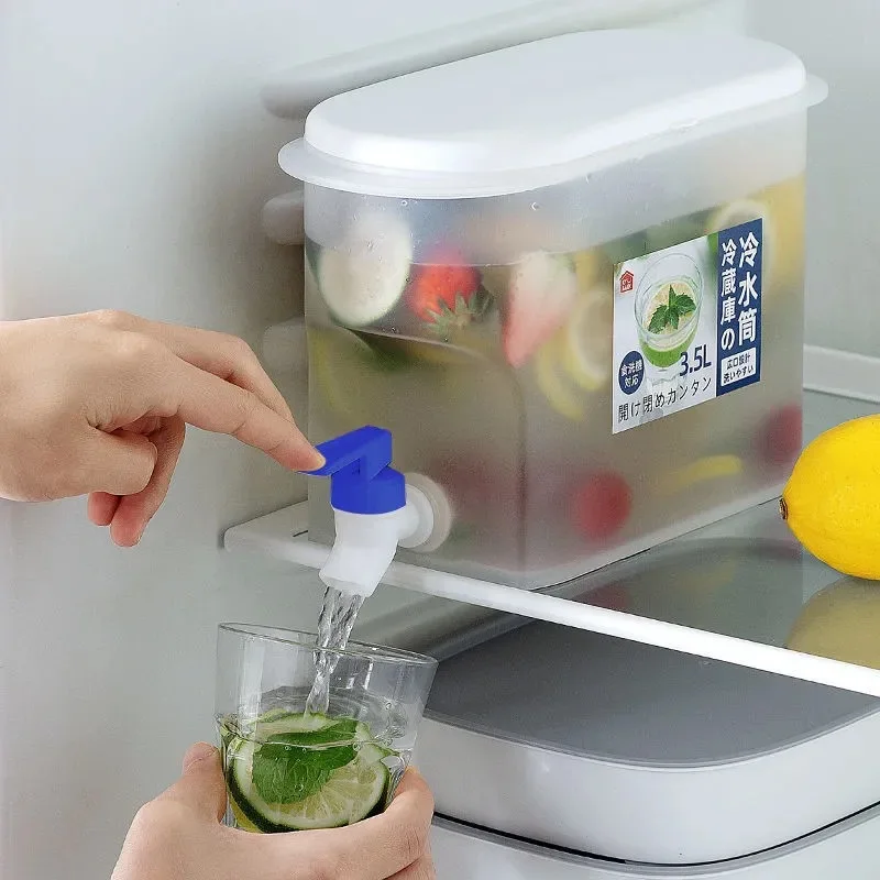 

3L Summer Jug Cold Water Container Bottle Tap Dispenser Lemonade With Tap Dispenser For Beverage Cold Water Jug Cold Kettle