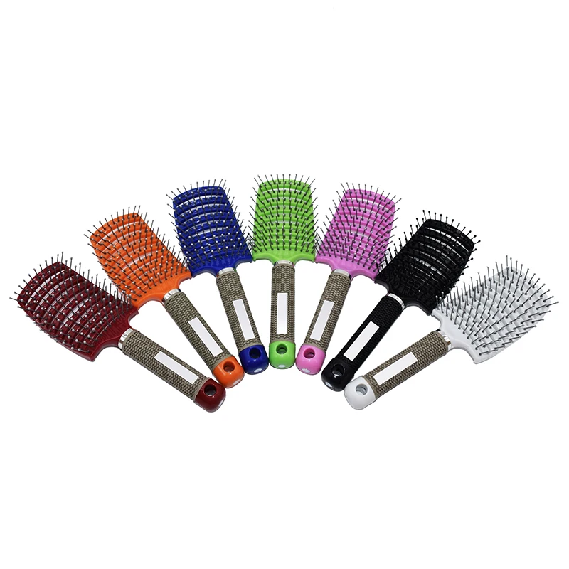 

Professional Hair Comb hair Brush Women paddle brush with Bristle&Nylon Salon Styling Hairdressing Tools, Red,pink,black,white,blue