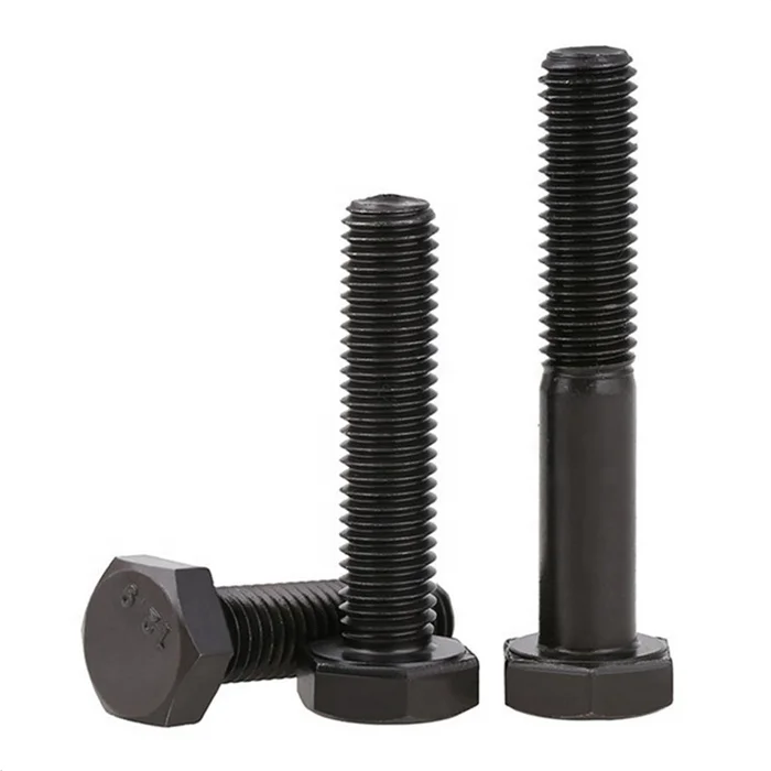 
Customized ANSI standard inch steel grade 8 black Hex head bolt 