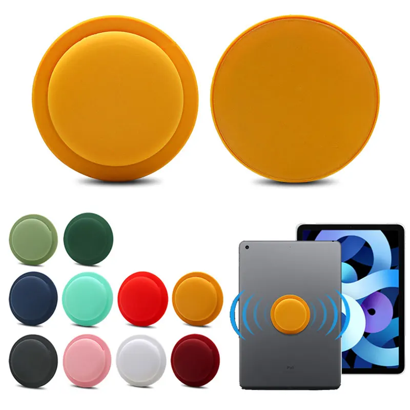 

For Airtags Tracker Silicone Case Anti-lost Protective Sleeve Back Adhesive Mount Soft Cover Protector