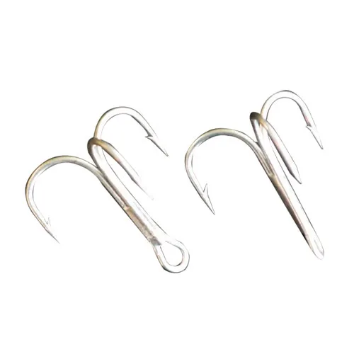 

Factory Price 2#-8# High Carbon Stainless Steel Treble Fishing Swivel Hooks, Picture