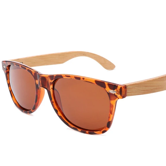 

New style bamboo and wood glasses for export, personalized transparent frame polarized sunglasses, eye protection, factory spot