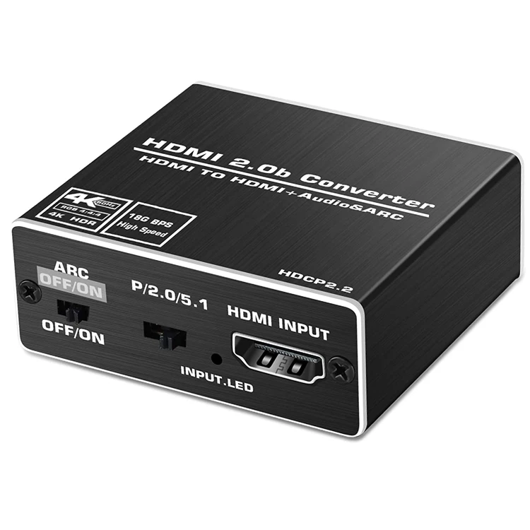 

HDMI ARC Audio Extractor HDCP CEC Optical TOSLINK SPDIF 3.5mm RCA Audio Converter 4K X 2K 3D HDMI Audio Splitter Adapter