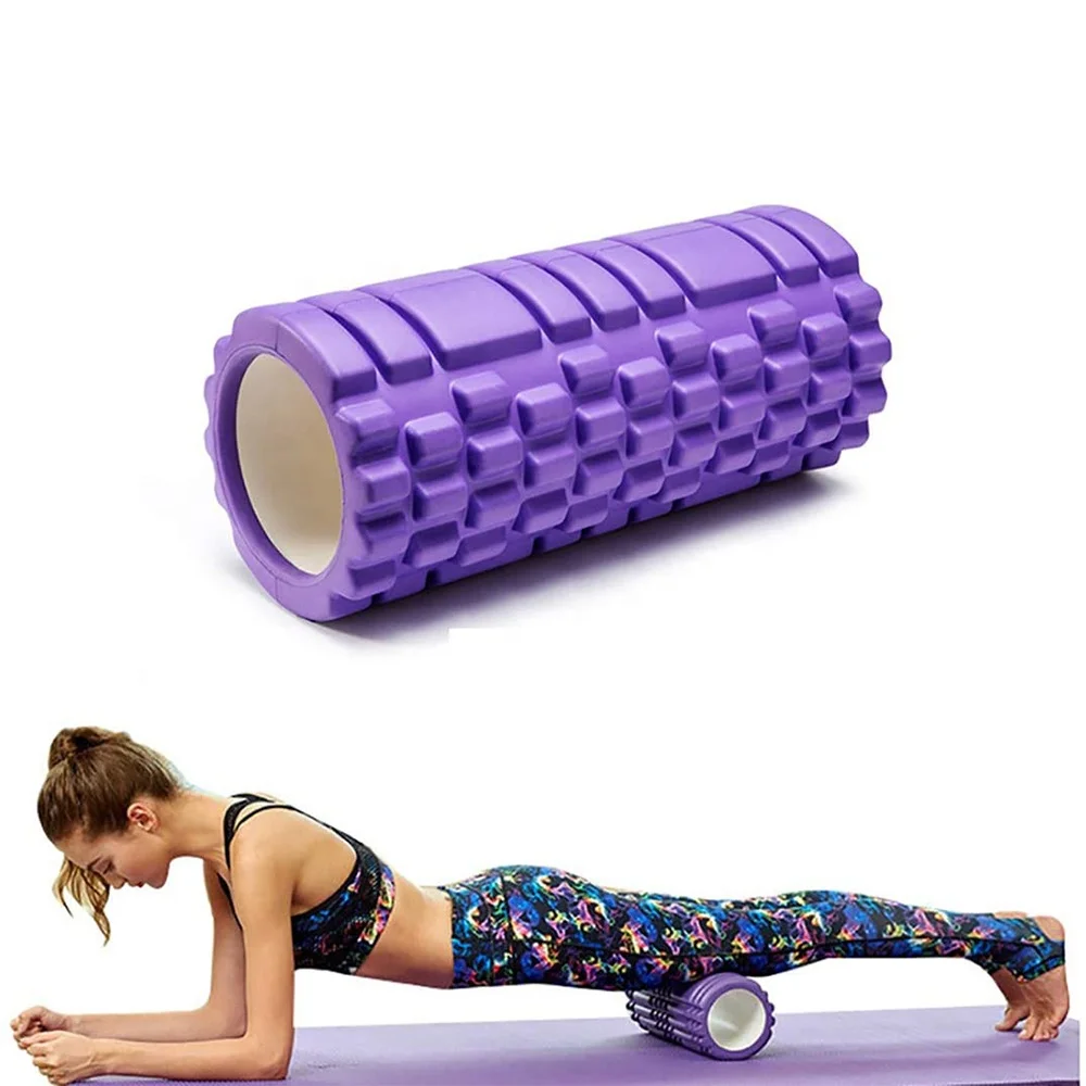 

Muscle Massage Foam Roller Back Leg Calf Neck Roller for Yoga Fitness Pilates Stretching Balance Core Exercises Physical Therapy, Black,blue,purple,pink,red,orange,green