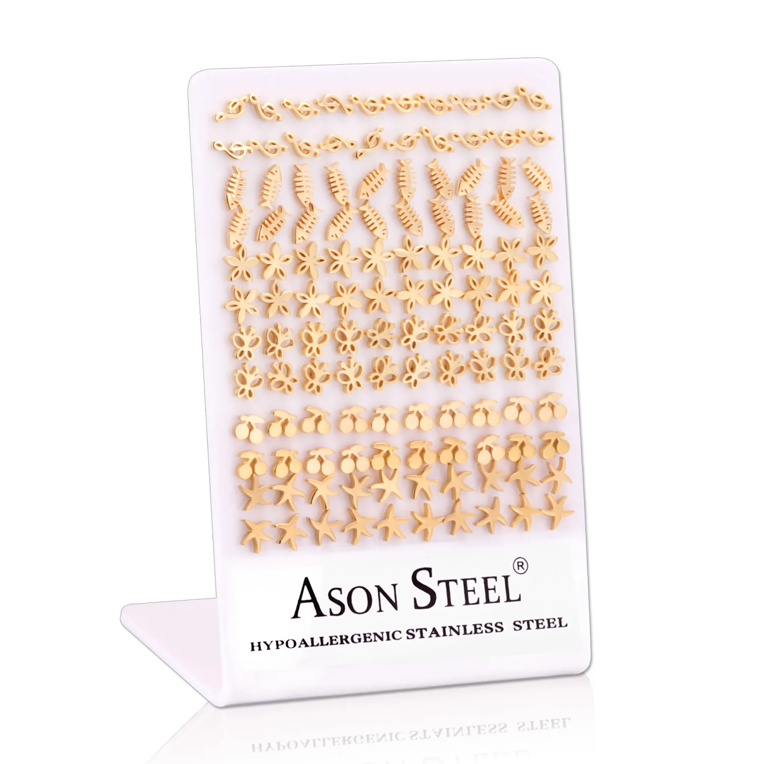 

Stainless Steel Jewelry Type Gold Earring Display Cards Stud Earring Cards Latest Designs Women