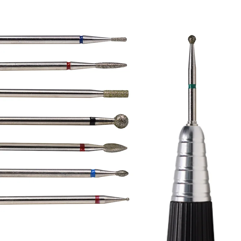 

Wholesale diamond nail drill bit diamond nail filing bits manicure, Gold,silver,blue,purple,,titanium,rainbow
