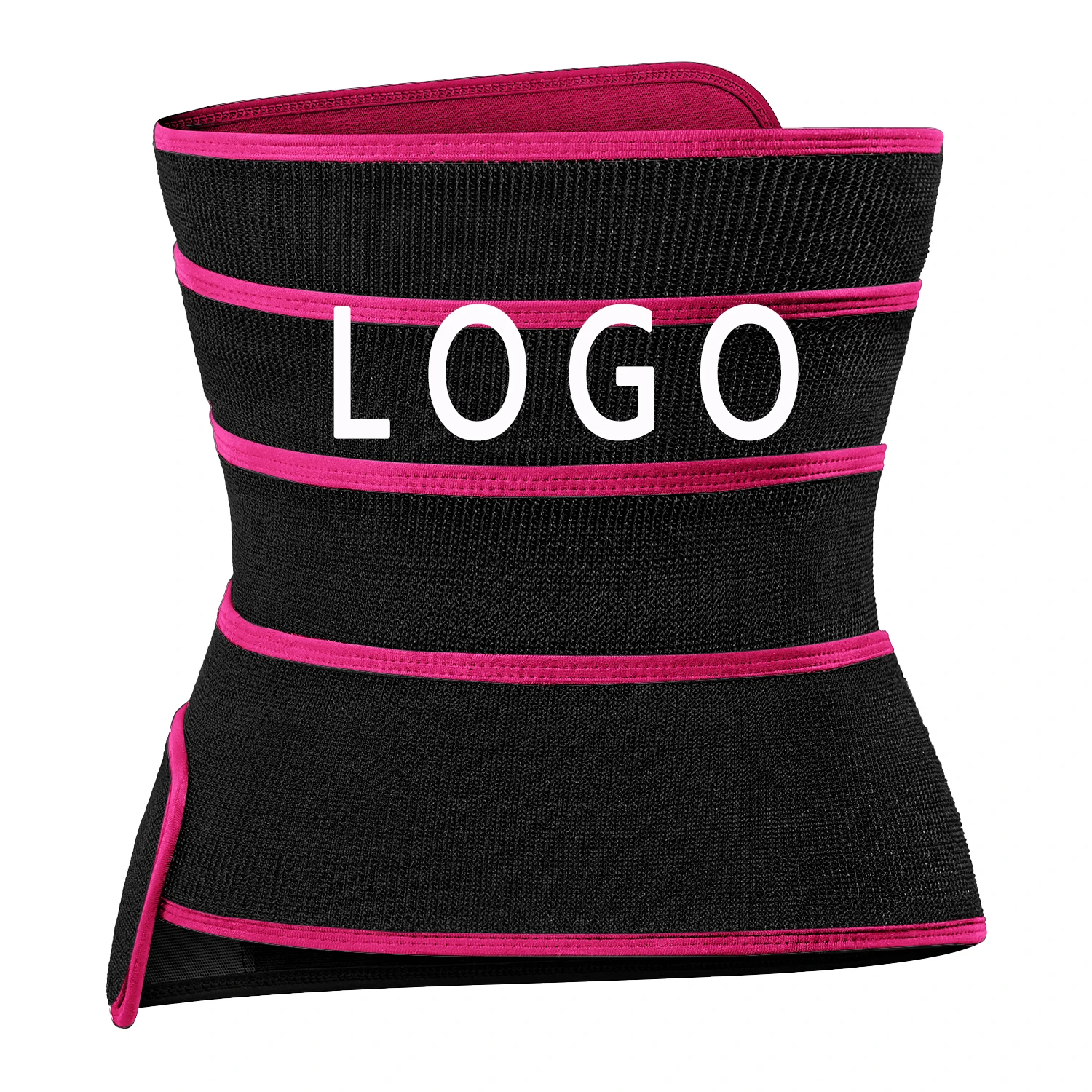 

LangQin blue neoprene 3 in 1 waist trainer adjustable sweat belt slimming to lose weight, Black