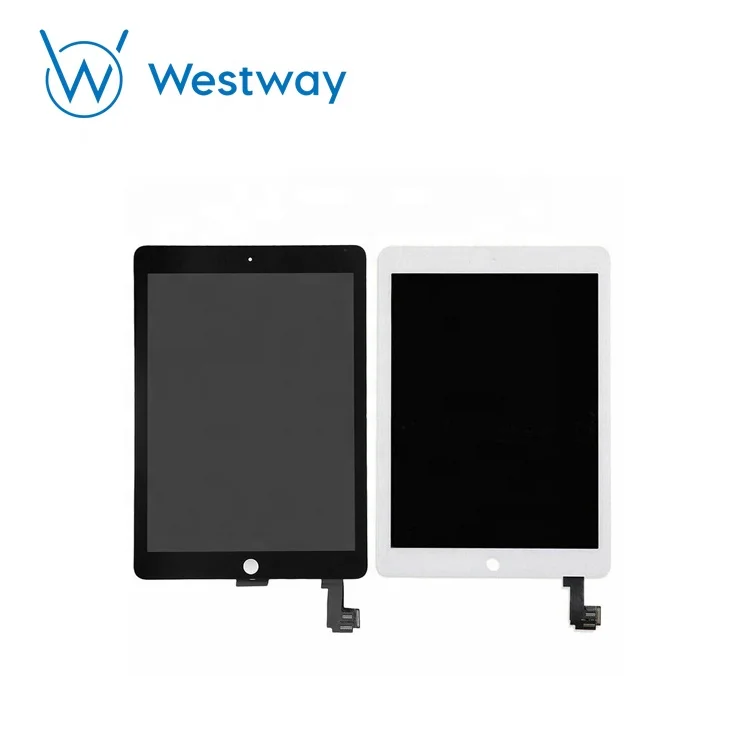 

For iPad air 2 LCD 9.7, Spare parts for iPad Air lcd, best price touch screen for iPad air 2 lcd display, Black white