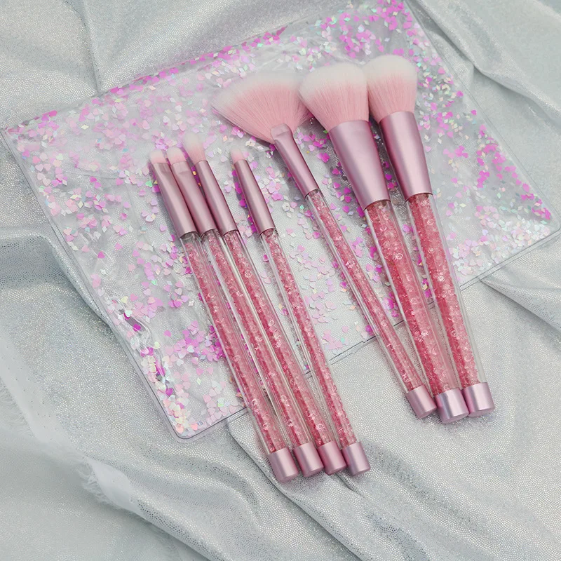 

7Quicksand makeup brush with oil Diamond makeup brush set with buggy bag beauty tools factory direct sales spot