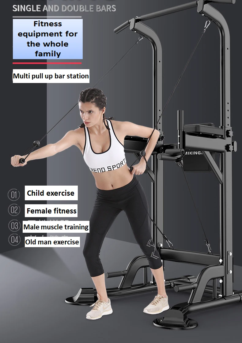 Power Tower Free Standing Home Gym Pull Up Bar For Calisthenics