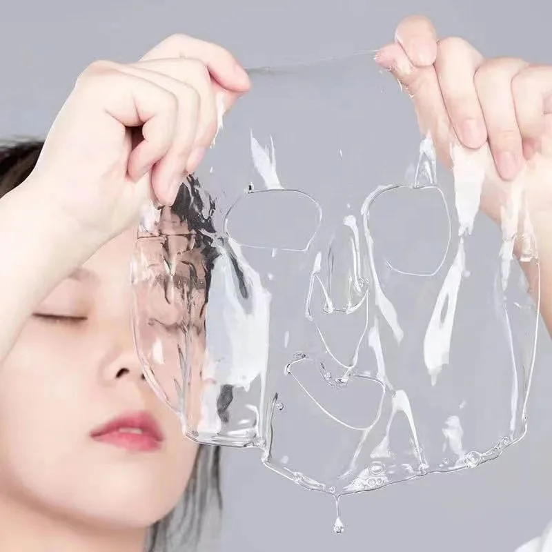 

Wholesale Transparent face mask Facial Face Mask Sheet Korea Skin Care Moisturizing Crystal Collagen Facial Mask