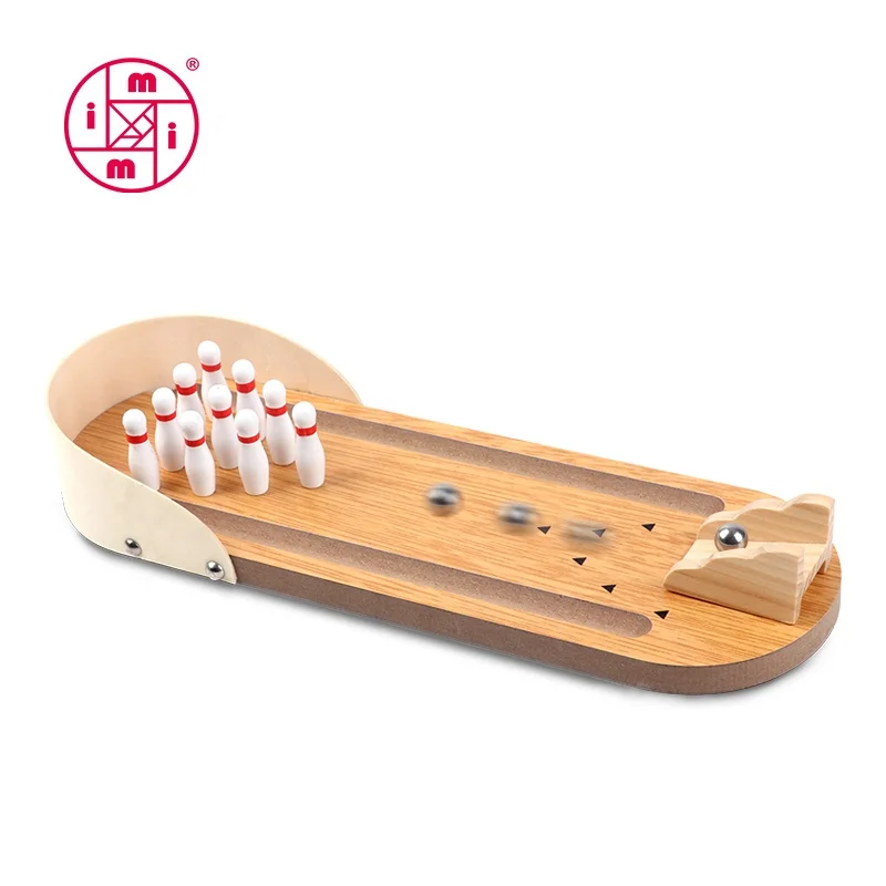 

Best sellers of wooden mini table game Desktop mini Bowling Toys for kids and adult MT7454