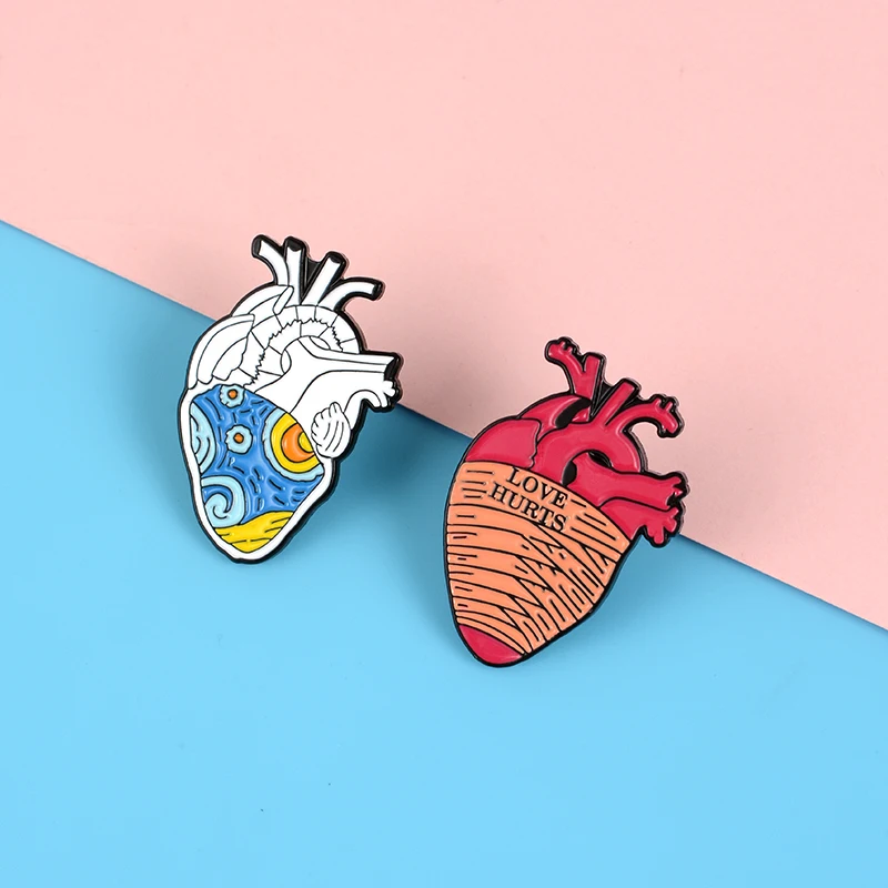
QIHE 19style Anatomical Heart Enamel Pins Medical Anatomy Brooch Heart Neurology Pins for Doctor and Nurse Bags Badge Lapel Pins QIHE 19style Anatomical Heart Enamel Pins Medical Anatomy Brooch Heart Neurology Pins for Doctor and Nurse Bags Badge Lapel P