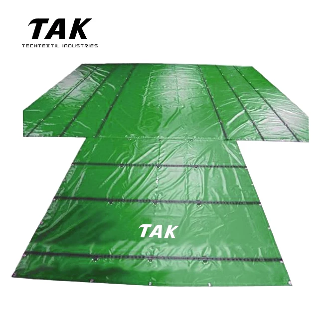 
14oz waterproof Anti-UV color can be customized lightweight 24x27 truck flatbed lumber tarp 