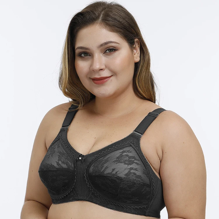 

Non padded Big bra Large Size Ultra-thin Comfortable Full Cup Lace Bra Women Plus size Breathable Large Breast Thin Cup, Brown, gray,blue,black,nude, burgundy
