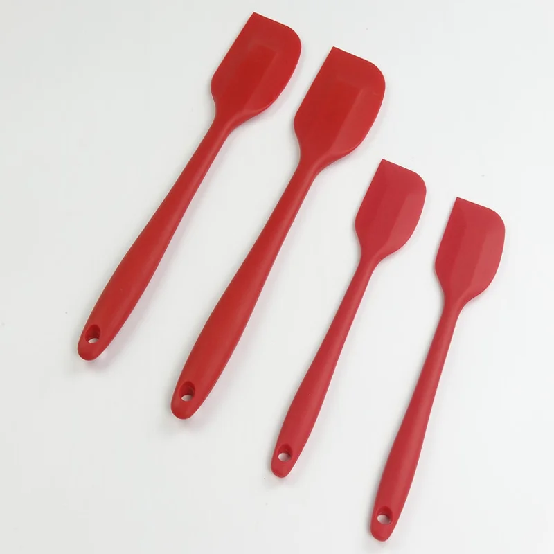 

Pastry Tools Silicone Spatula Non-stick Heat Resistant Cake Tools Silicone Spoon Spatula set, Red , black