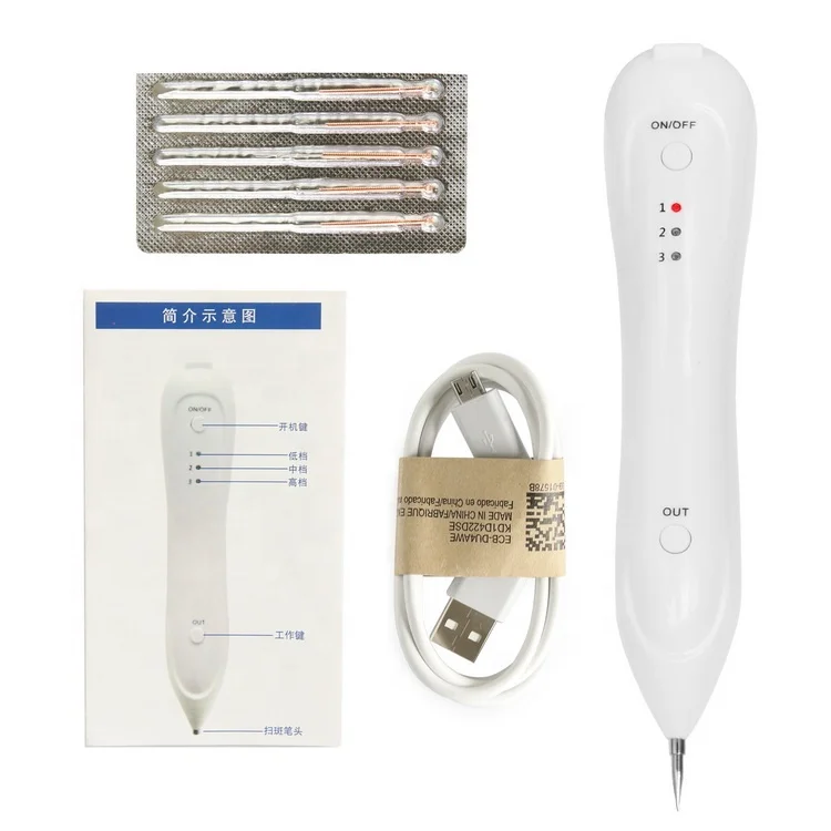 

HOT USB Charger skin spot removal pen tattoo removal Dark Spot Mole Remover Pen Beauty Skin Care Machine Beauty Equipment, White