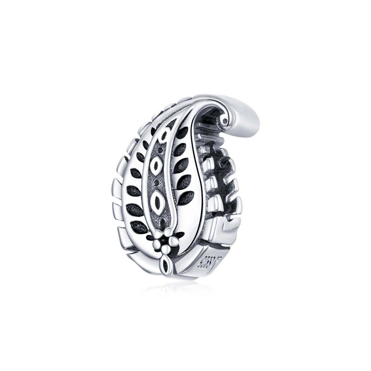 

SCC1824 Vintage leaves charm for bracelet making 925 silver jewelry