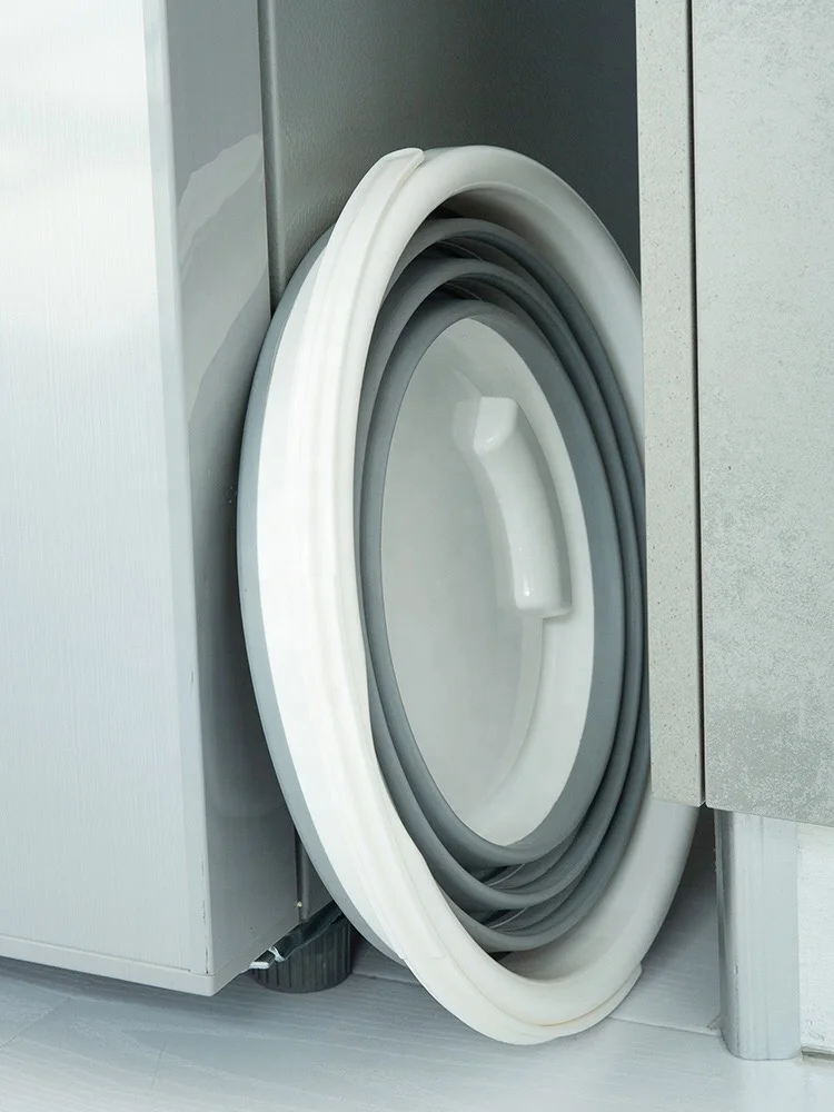 
Space Saving Silicone Collapsible Foldable Water Bucket 10L/2.64 Gallon Capacity for Hiking Backpacking Camping and Outdoor 