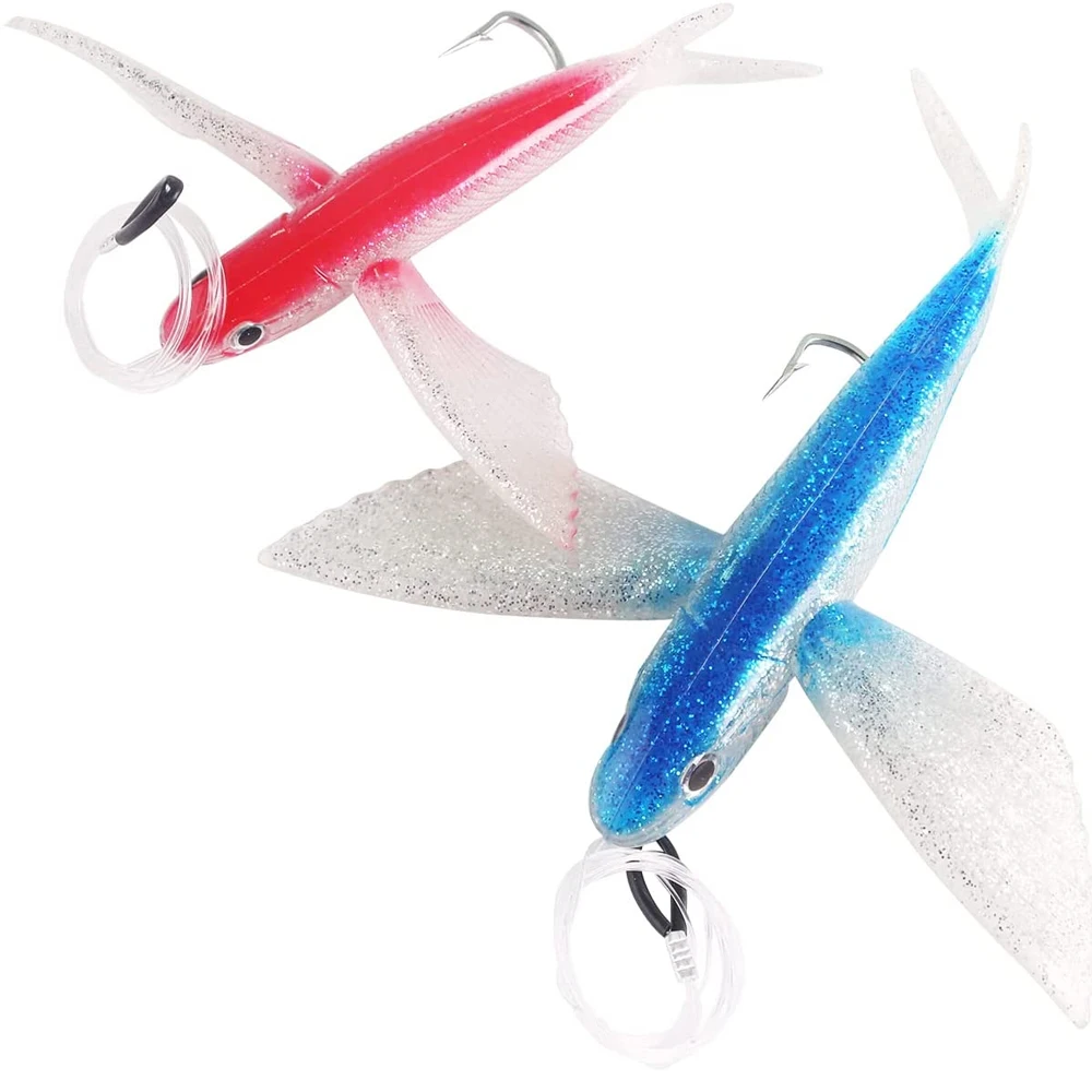 

Leading 21cm 125g Translucent Scale Hollow Belly Flyer Flying Fishing Lure, 3 colors 170mm bait