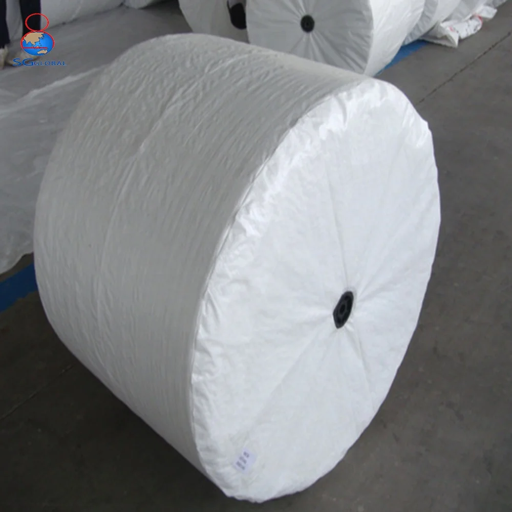 
Wholesale white plastic woven polypropylene bag roll 