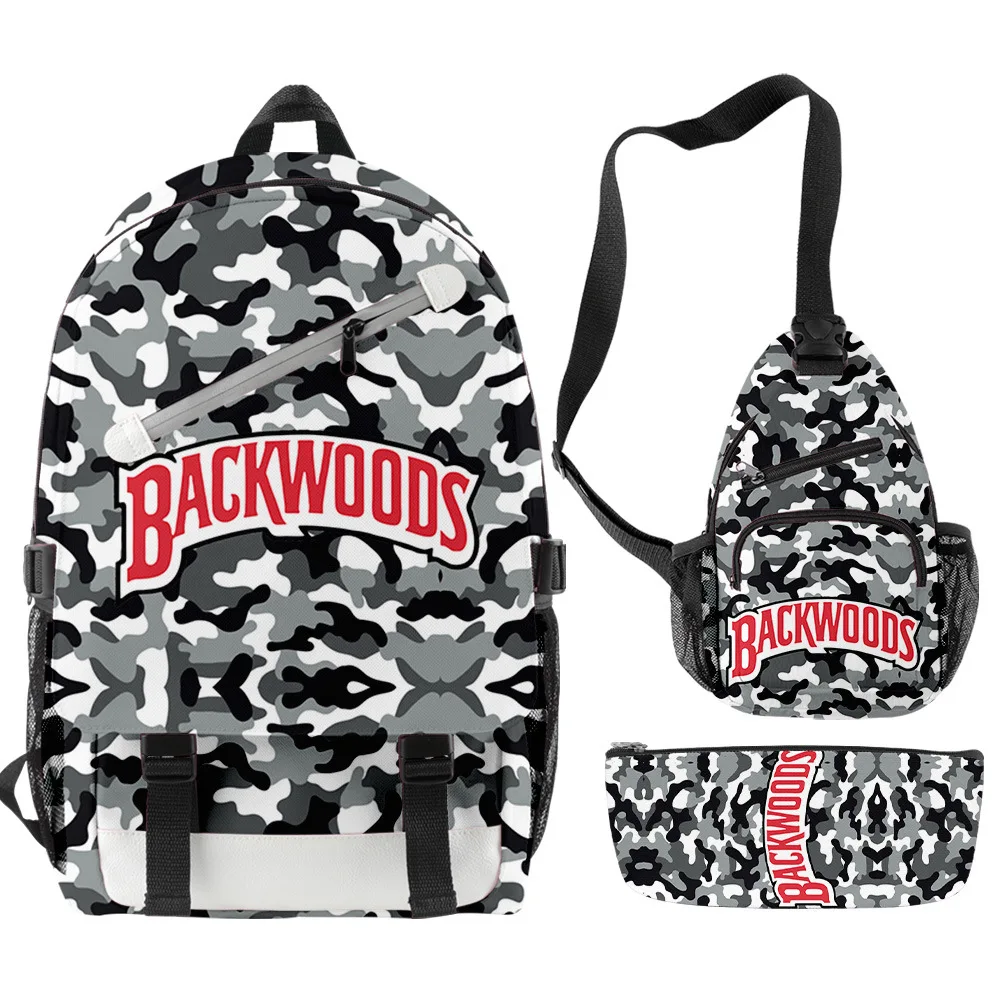 

Wholesale customized three-piece backwoods cigar backpack set travel bag laptop bag backwoods backpacks fashion bag