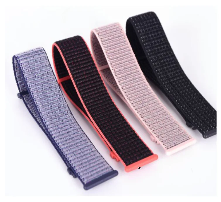 

For Samsung Watch 3 Gear S3 Nylon Weaving Watch Strap For Huawei Watch3 / 3 Pro Replacement Straps Watch Strap 22mm 20mm, 60 colors