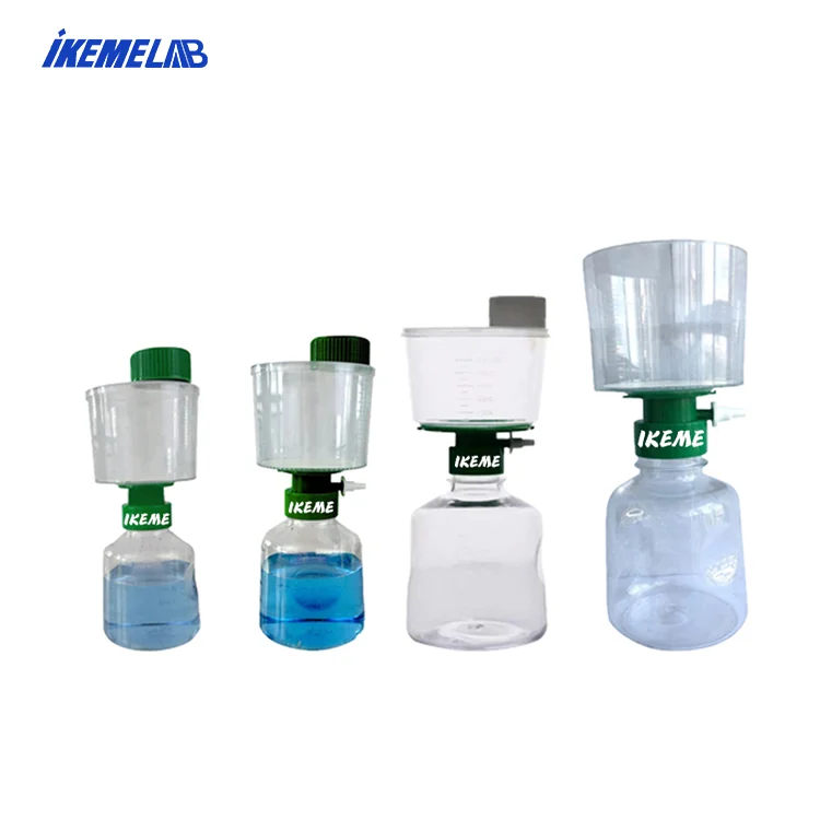 

150ml 250ml 500ml 1000ml 0.22 0.45um Bottle Top Filter PVDF Labatory Vacuum Filters