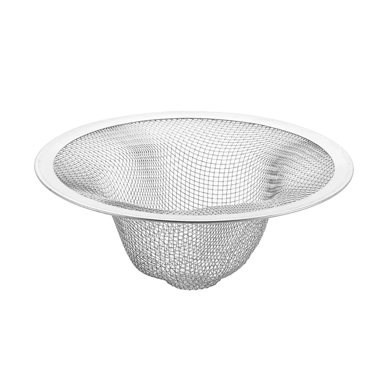 

stainless steel mesh sink strainer kitchen sink floor drain strainer Drainer Metal Wire Filter for Kitchen Bathroom Shower