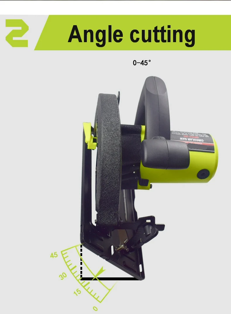 
1500W 185Mm 6000Rpm Wood Cutting Circular Saw Electric Power Tools 