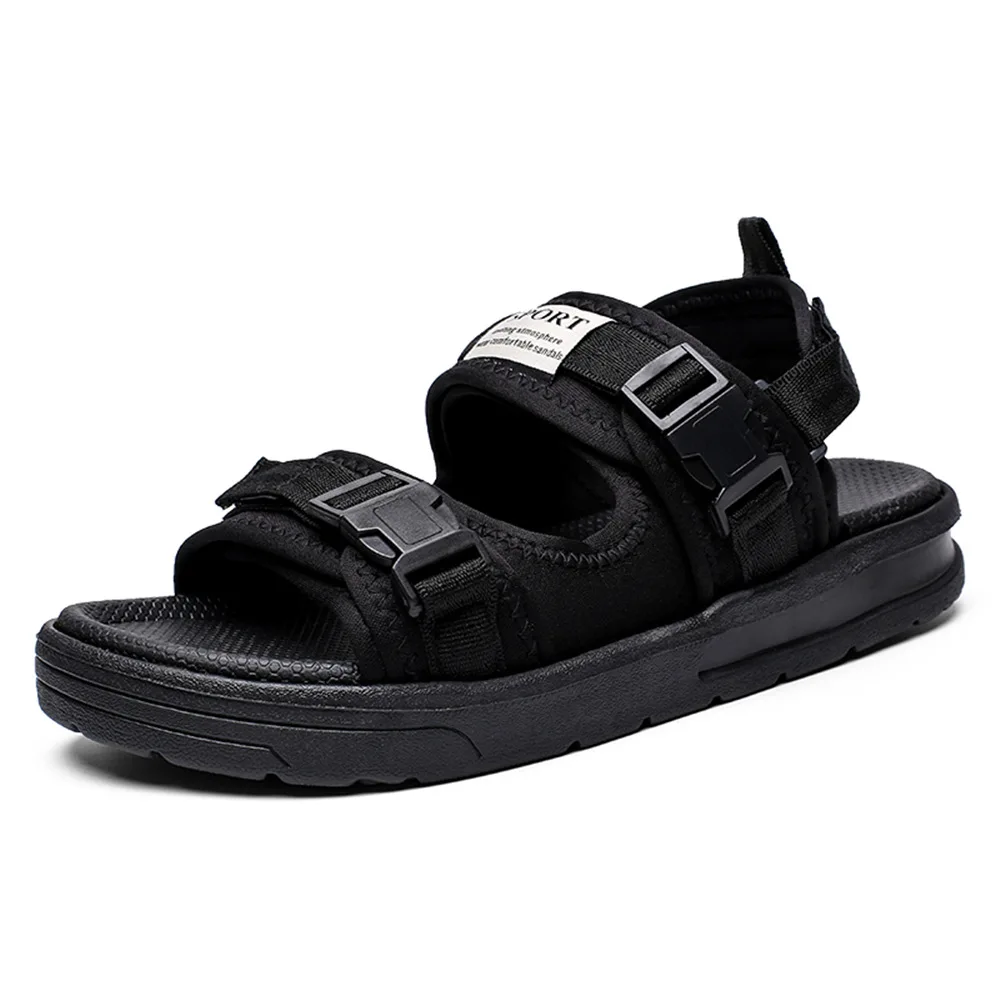 

Hot sale OEM Factory 2021 new arrival designs trendy summer men's sandals fancy slipper 48 plus size Flat sandals for men