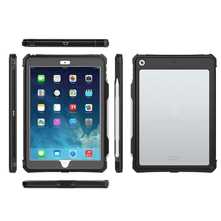 

2019 high quality tpu pc hard cover iP68 waterproof shockproof tablet case for iPad 10.2