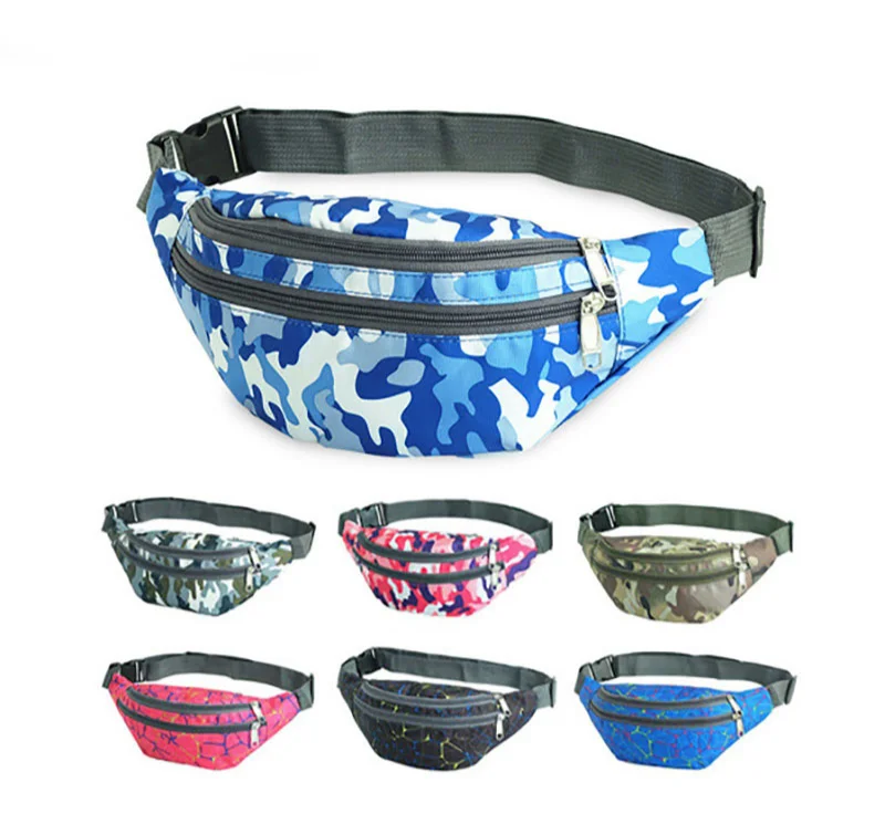 

Wholesale Waist Bag Customize Logo Men Fanny Pack Fashion Waist Bag Colorful Travel Bum Belt Bag Phone Zipper Pouch Packs, 8 colors