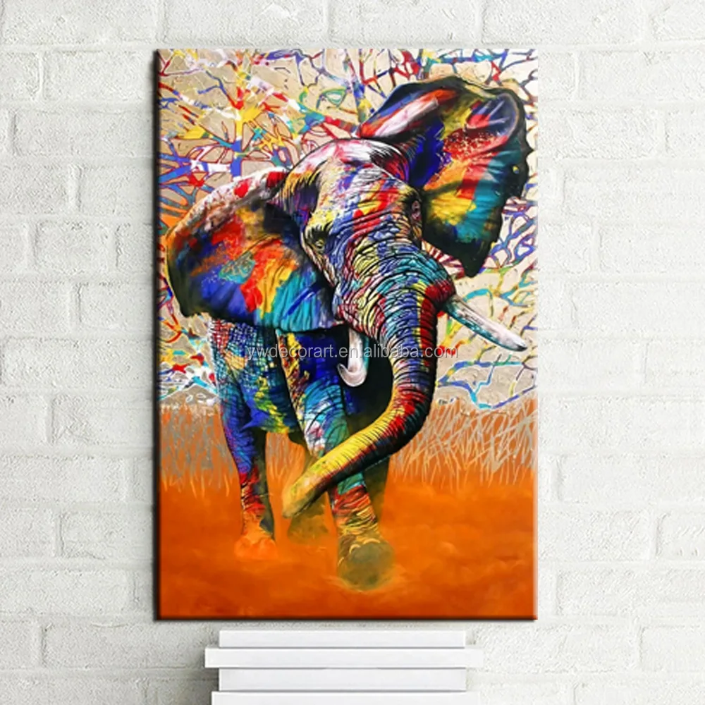 African Colours Canvas Print Watercolour Elephant Framed Wall Art Ready To Hand Decorative Painting Buy Framed African Wall Art Product On Alibaba Com