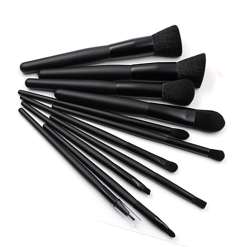 

OEM&ODM 11 personalized black makeup brush without bag makeup brush manufacture