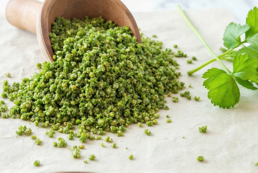 Cilantro pesto in bowl