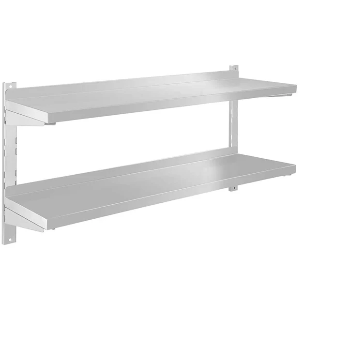 Bathroom Kitchen Display Stand Stainless Steel Wall Mounted Shelf Floating Shelves