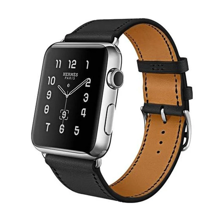 

HOT SELL 38MM 42MM Fashion Genuine Grain Barenia For Leather Apple Watch iwatch Band Strap Leather 5 4 3 2 1, 8 colors avaiable