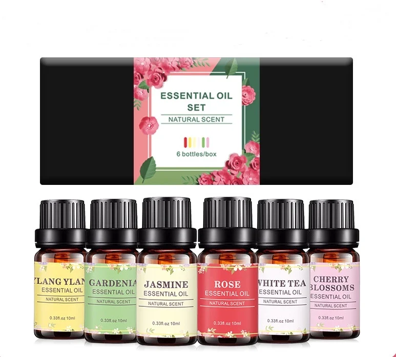 

Free Sample Aromatherapy Oils Wholesale Natural Plant Floral Essencial Oil Set Bathing Massage Aroma Diffuser Huile Essentielle