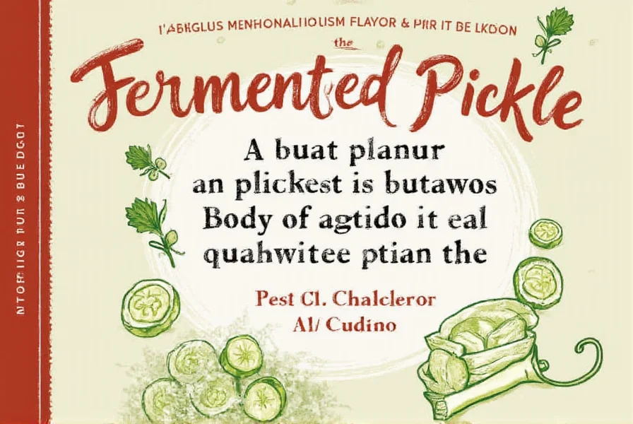 fermented pickle a tangy journey through flavor and tradition