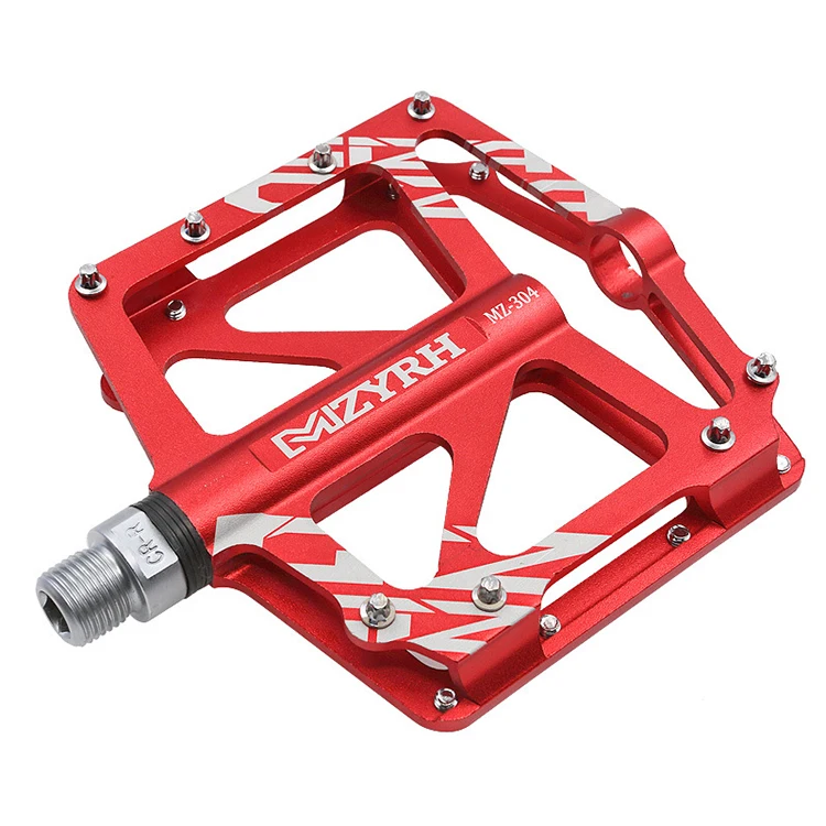 

Outdoor Non-Slip MTB mountain bike pedals Riding Flat Platform Road Bike Bicycle Pedal Waterproof Bike Accessories, Black. red. blue. titanium. orange