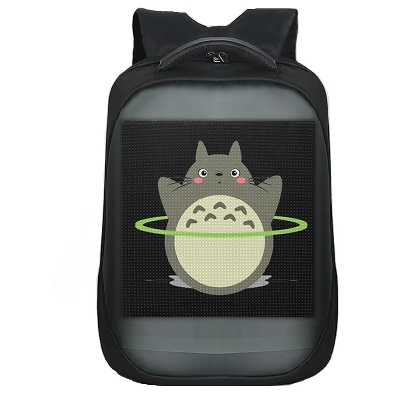 

Trending 2021 new customized accept Waterproof Smart LED Dynamic Backpack Walking In Stock, Customized color