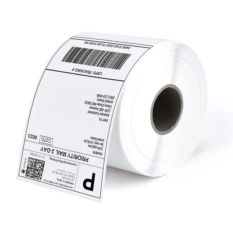 Direct Brand Customized Waterproof Vinyl Shipping Labels for Supermarket Grocery Promotion Adhesive Stickers CMYK Color Custom