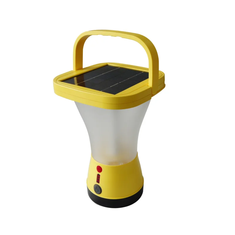 solar powered camping lantern and cell phone charger