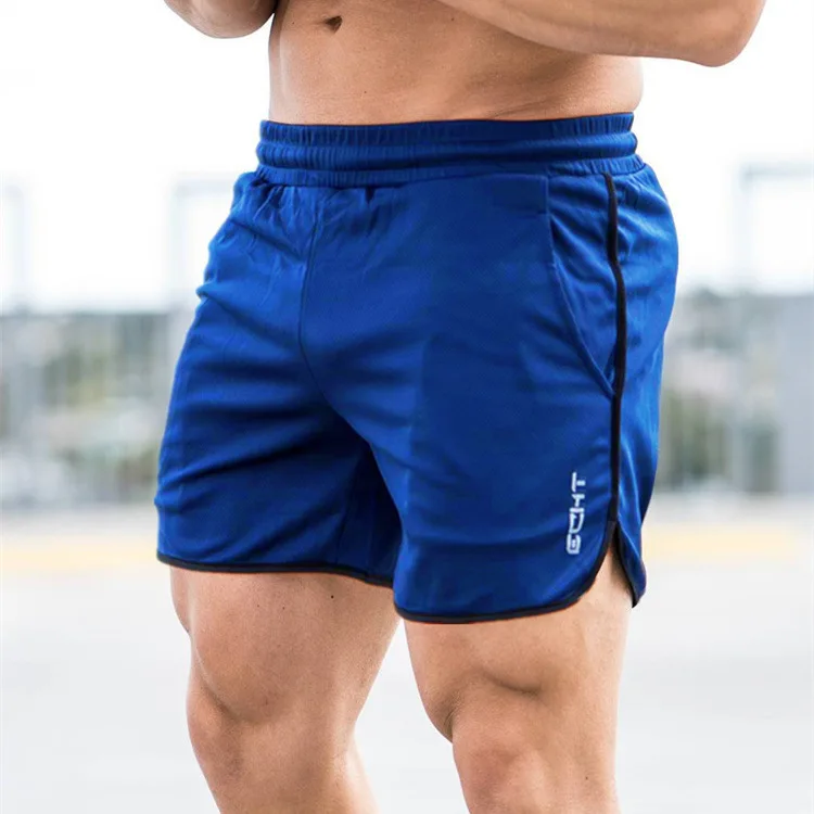 

Men Running Shorts Bodybuilding Muscle Training Sportswear Exercise Gym Shorts, Black/dark grey/army green