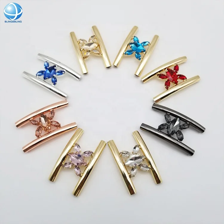 Factory Supply Crystal Rhinestone Bikini Connectors Woman Swimsuit Accessories