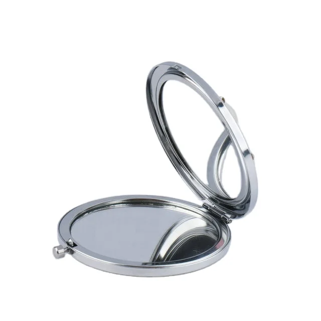 

Personalized Elegant Foldable Compact Crystal Flower Makeup Mirror Ladies Wedding Gift Hand Mirror, As pictures