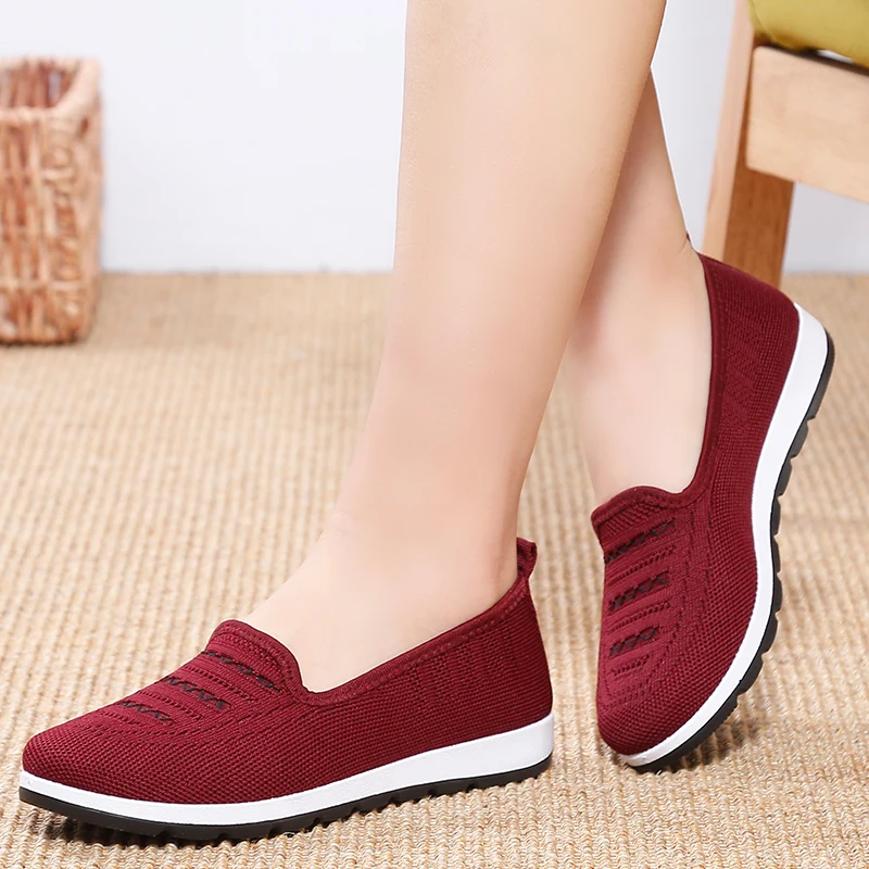 

flat shoes for women and ladies knit shoes women snekers for women without lazes