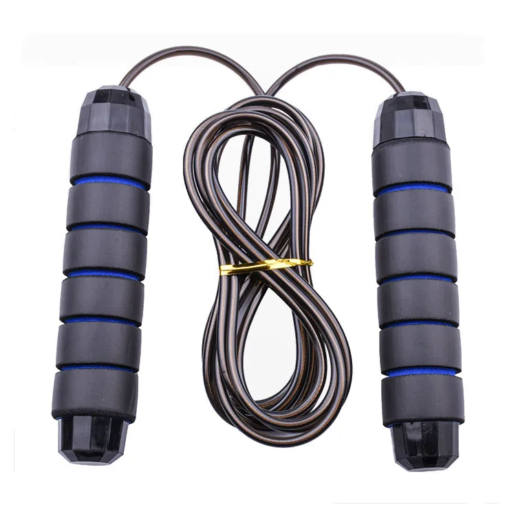 

Yingpei blue handle steel wire skipping rope, Black
